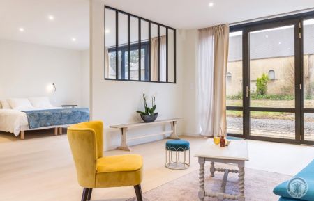 Chambre d'h&ocirc;tes n&deg;5920 Ducy-Sainte-Marguerite - Calvados - salon de la chambre "c&ocirc;t&eacute; jardin"